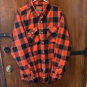 DIXXON “Hill City” men’s button down flannel shirt.